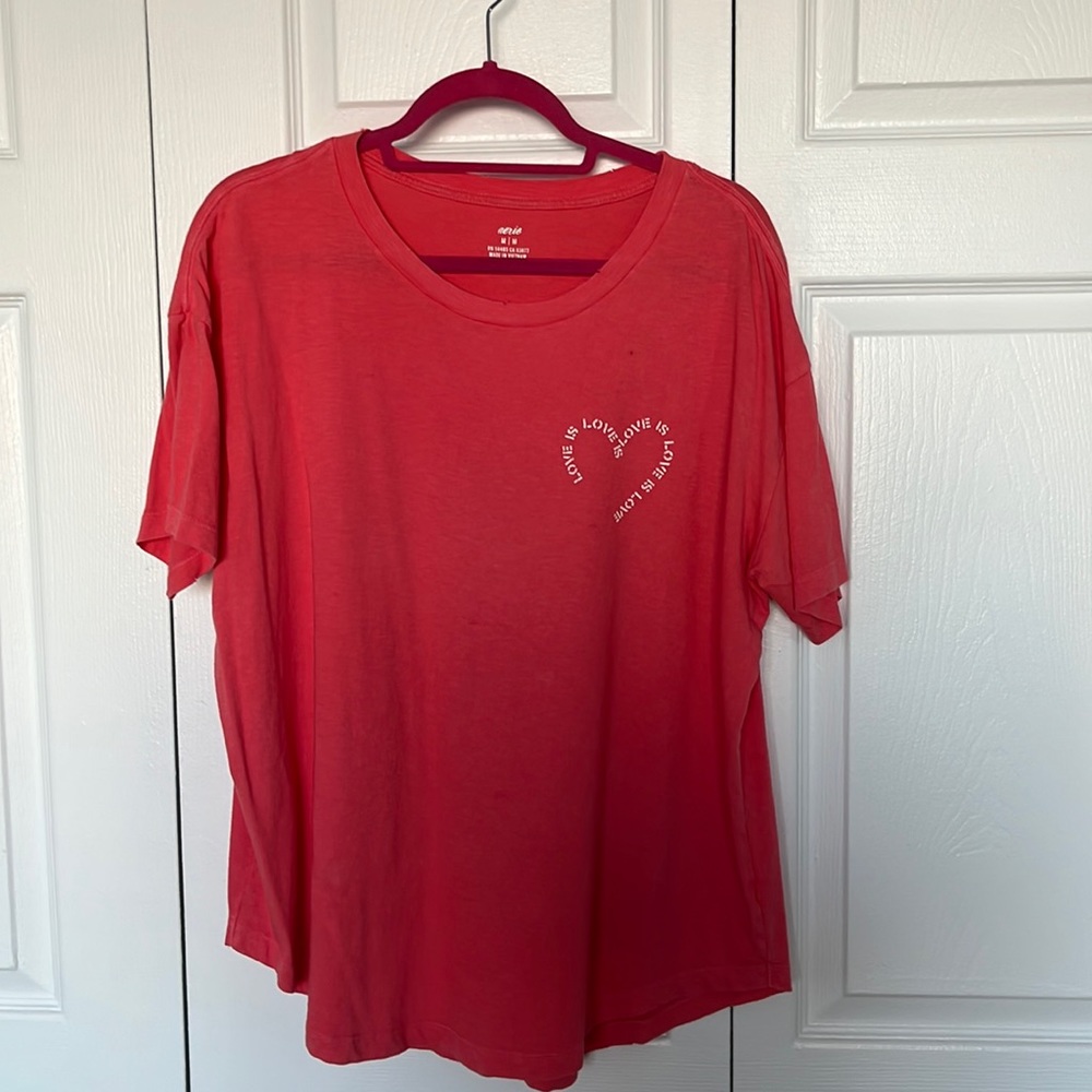 Aerie Graphic Oversized Boyfriend T-Shirt